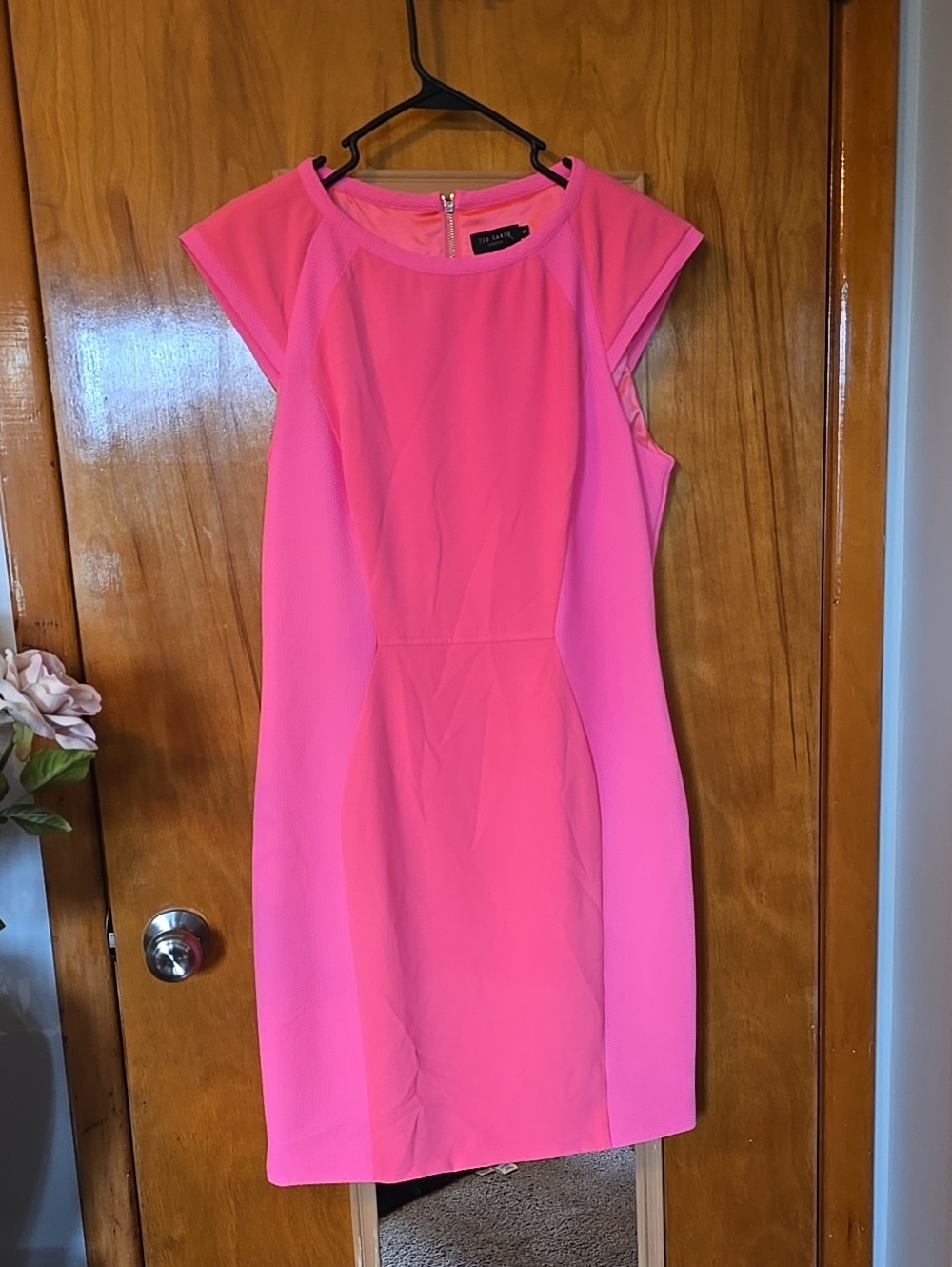 Ted Baker Pink Mini Dress Size 5 Like New